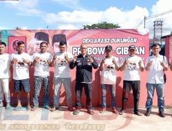 DPC Projo Simeulue Deklarasi Dukungan Prabowo-Gibran Sebagai Capres dan Cawapres 2024