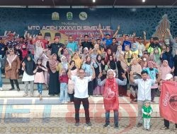 Penghujung Kampanye, Koalisi Indonesia Maju dan Relawan Projo Simeulue Lakukan Pawai Gemoy