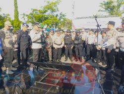 Polres Sampang Gelar Apel Pasukan Persiapan Pengamanan Rapat Pleno Perhitungan Suara Pemilu 2024