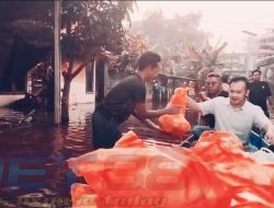 Salurkan Nasi Kotak, Burhan Peduli Warga Terdampak Banjir