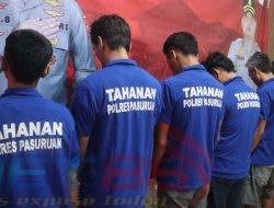 Polres Pasuruan Berhasil Menangkap 6 Pelaku Jaringan Pengedar Narkoba, Satu Orang Residivis