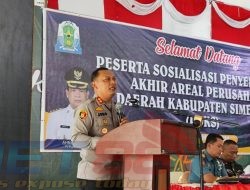 Hadiri Sosialisasi Penyelesaian Areal PDKS, Kapolres Simeulue : Menekankan Pentingnya Kolaborasi