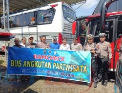 Kendaraan Umum di Cek, Polisi dan Dinas Perhubungan Kudus Turun
