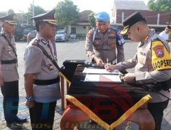 Kapolres Pasuruan Pimpin Upacara Sertijab Pejabat Utama Dan Kapolsek Jajaran Polres Pasuruan