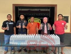 Satreskrim Polres Pasuruan Berhasil Sita Ratusan Botol Miras Beralkohol Tanpa Izin Saat Operasi Cipta Kondisi