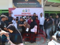 Bentuk Kepedulian, Polres Pamekasan Bersama Media dan Komunitas Vespa Pamekasan Santunan Anak Yatim Piatu