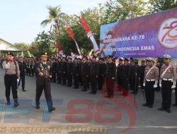 Polres Pasuruan Kota Peringati Hari Bhayangkara Ke-78 Tahun 2024 Bertempat di Lapangan Wicaksana Laghwa