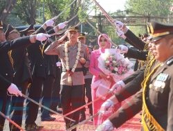 AKBP Davis Busin Siswara Jabat Kapolres Pasuruan Kota Gantikan Kapolres lama AKBP Makung Ismoyo Dalam Acara Sertijab