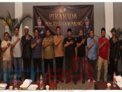 Gelar Giat Piramida, Kapolres Sampang Ajak Ngopi Bareng Ratusan Awak Media