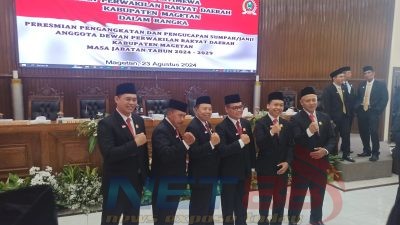 Caleg Terpilih Resmi Dilantik, Kursi Gerindra di DPRD Kabupaten Magetan Bertambah Menjadi 6