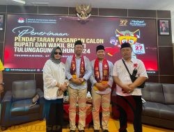 Resmi Mendaftar ke KPU Sebagai Paslon Cabup dan Cawabup Tulungagung, Pasangan GaBah Siap Kompetisi Sehat