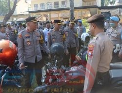 Polres Bondowoso Mengecek Kesiapan Ranmor R 2 dan R4 Dalam Kesiapan Ops Mantap Praja Semeru 2024