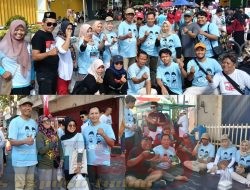 Paslon GABAH, Sapa Warga Masyarakat dan Para Pelaku UMKM di Area Car Free Day
