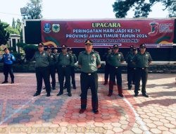 Gelar Upacara HUT Jatim ke 79 ADM Bondowoso Gelar Upacara di Alun-Alun RBA Ki Ronggo