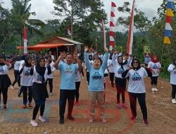 Cawabup Paslon GABAH, Resmikan Lapangan Bola Voli Desa Kradinan