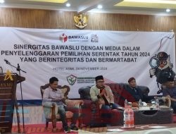 Masa Tenang, Banwaslu Sumenep Gelar Acara Sinergitas Dengan Media