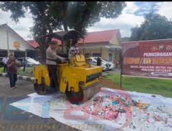 Jelang Nataru, Polres Bondowoso Musnahkan beberapa barang bukti hasil operasi selama tahun 2024