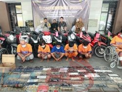 Polda Jatim Berhasil Ungkap Jaringan Curanmor Lintas Kota, Amankan 134 Ranmor