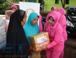 Polres Pasuruan Salurkan Bantuan untuk Korban Pergeseran Tanah di Purwodadi