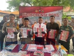 Polres Pasuruan Kota Amankan 4 Tersangka Penipuan Berkedok Program Makan Bergizi Gratis