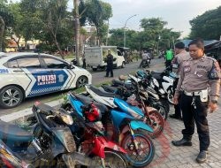 Polres Tanjungperak Amankan Puluhan Motor Diduga Balap Liar di Akses Suramadu