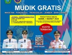 Pemkab Sidoarjo Buka Pendaftaran Mudik Gratis