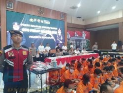 Kerja Nyata. Polresta Sidoarjo Beserta Jajarannya dalam Operasi Pekat Semeru 2025.