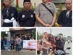 6 Perguruan silat Ranting Waru Berbagi Takjil Gratis di Depan Mako Brimob Medaeng