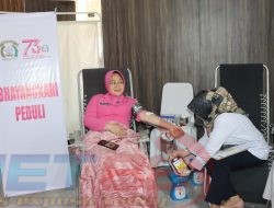 Polda Aceh Gelar Donor Darah pada Puncak Bakti Kesehatan Serentak Hari Bhayangkara ke-79