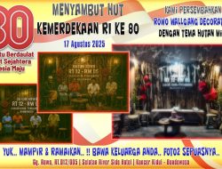 Unik..! Meriahkan HUT RI ke 80, Warga Dusun Rowo Koncer Kidul Sulap Gang Sebagai PHOTOBOTH