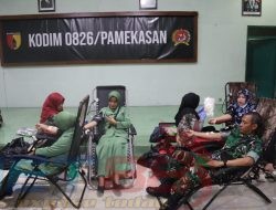 HUT ke – 80 TNI: Kodim 0826/Pamekasan Gelar Bhakti Sosial Donor Darah