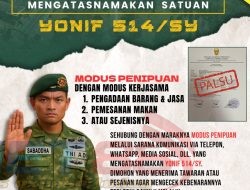 Himbauan dari Batalyon Infanteri 514/ SY kostrad Untuk Pengusaha Makanan