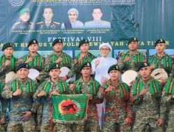 Grup Sholawat Yonif 509 Raih Juara II Festival Se Jatim, Prajurit TNI Buktikan Ketangguhan Spiritual dan Semangat Kebangsaan