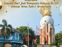Perumda Delta Tirta Sidoarjo Mengucapkan Selamat Hari Jadi Kabupaten Sidoarjo ke-167, “Sidoarjo Hebat Baik Dan Bermartabat”