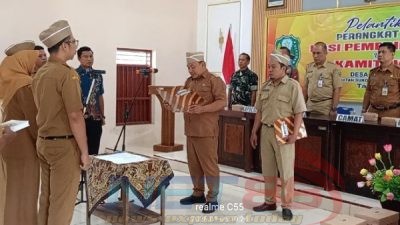 Pelantikan Kasi Pemerintahan dan Kamituwo I Desa Sukomoro, Kades Tekankan Profesionalisme Perangkat