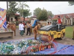 Pemusnahan Barang Bukti Miras Jelang Ramadhan, Pamekasan Bersih dari Miras