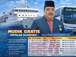 Disperkimhub Sumenep Pastikan Mudik Gratis Laut dan Darat Aman dan Nyaman, Ini Jadwal Lengkapnya