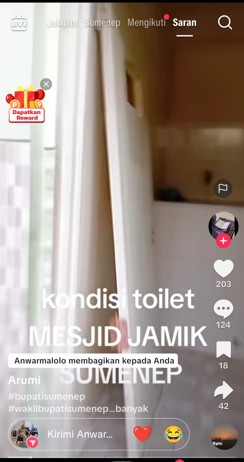Viral di TikTok, Kondisi Toilet Masjid Agung Sumenep Memprihatinkan, Warganet Ramai Pertanyakan Pengelolaan