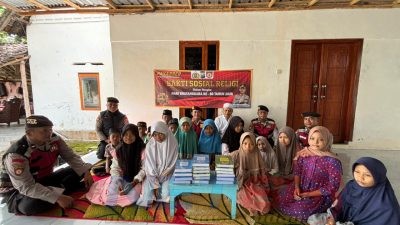 Sambut Hari Bhayangkara Ke-80, Pasabber Polres Situbondo Bagikan Ratusan Al-Qur’an di LKSA Nurul Ihsan Kendit