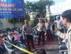 Gaspol Kena Tilang! 582 Motor Balap Liar Dikandangin Polres Pamekasan, Ini Syarat Tebusnya