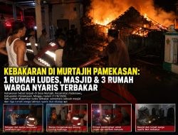 Gang Sempit Hambat Pemadaman, Rumah Warga di Murtajih Pamekasan Ludes Terbakar