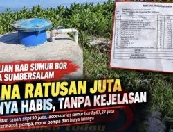 Sumur Bor Sumbersalam dan Misteri Anggaran : Rp97,27 Juta untuk Accessories