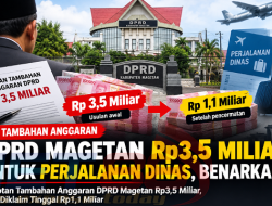 Sorotan Tambahan Anggaran DPRD Magetan Rp3,5 Miliar, Kini Diklaim Tinggal Rp1,1 Miliar, Benarkah untuk Perjalanan Dinas???