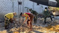 Haru,,! Di Usia 73 Tahun, Ikhsan Akhirnya Punya Rumah Layak Lewat TMMD Kodim Pamekasan