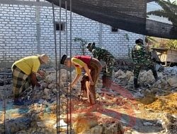 Haru,,! Di Usia 73 Tahun, Ikhsan Akhirnya Punya Rumah Layak Lewat TMMD Kodim Pamekasan
