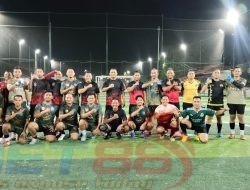Sinergitas Kodim 0823 Situbondo dan Wartawan, Laga Mini Soccer Berakhir 3-1