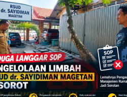 Bak Penampungan Limbah Kantin di RSUD Sayidiman Enam Bulan Tak Dibersihkan, SOP dan Pengawasan Manajemen Dipertanyakan