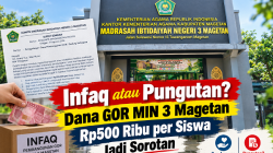Infaq atau Pungutan? Dana GOR MIN 3 Magetan Rp500 Ribu per Siswa Jadi Sorotan