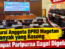 Banyak Anggota DPRD Magetan Tak Hadir saat Rapat, Paripurna Pengambilan Keputusan Raperda Gagal Digelar